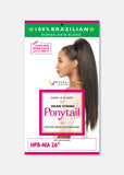 VIVICA A FOX  HPB- NIA 26″ NATURAL PERM YAKI PONYTAIL WITH LAYERED ENDS