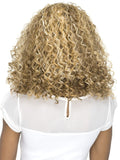 Vivica A Fox Pure Stretch Cap Synthetic  Long  "16 inch" Curly Swiss Lacefront  Wig-LACE WIG